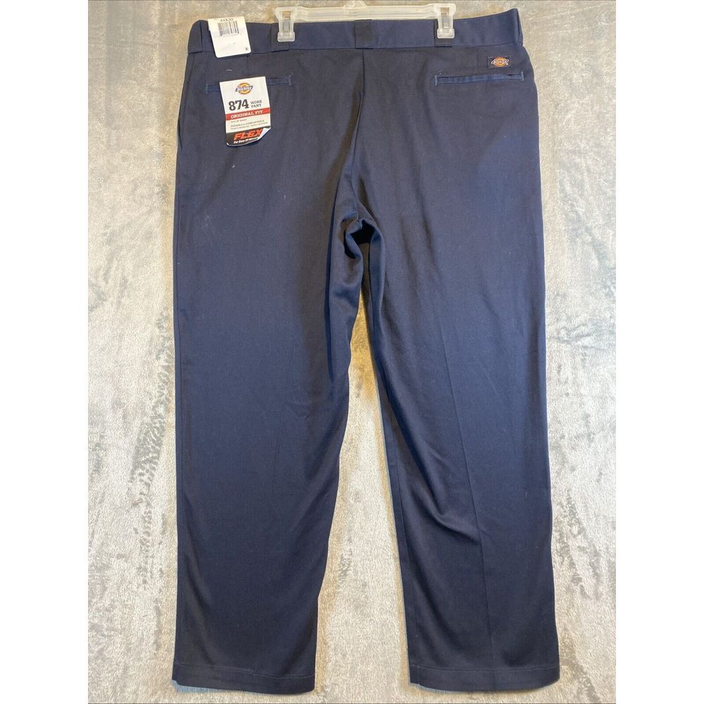 NWT Dickies Original‎ 874 Flex Work Pants Size 44x30 Navy Classic Uniform School